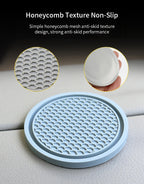 New Bling Rhinestone Cup Holder Drink Pad Interior Decoration Cute Anti-slip Round Durable Mat Coaster Heat Resi Car Accessories