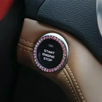 Car Bling One-Click Start Stop Engine Ignition Ring Sticker Crystal Rhinestone Circle Decor Accessories amagi