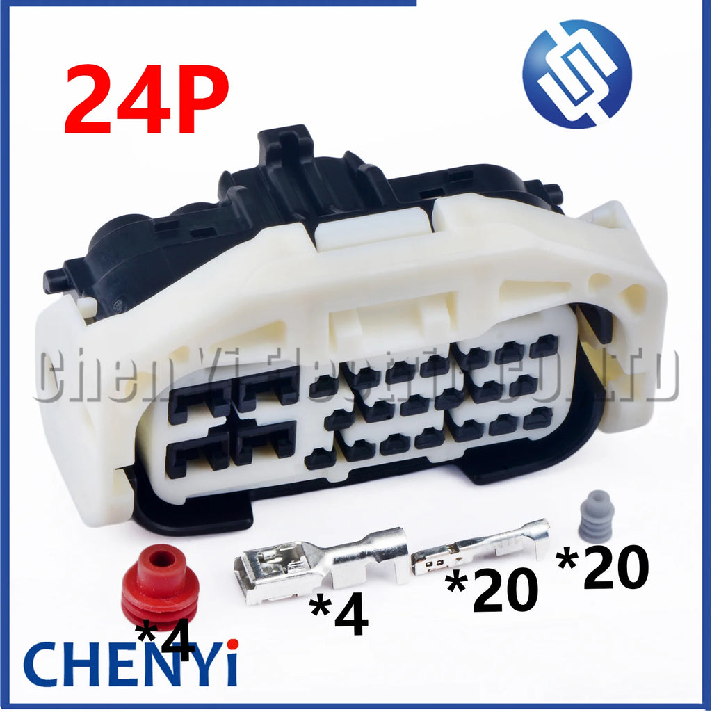 24 Pin/way Automobile waterproof Connector Engine ABS Pump ECU Plug with Terminal Pin 6189-0886 90980-12116 For Toyota Lexus