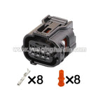 8 Pin Connector Waterproof 0.6mm Male Female Connector Reversing Radar Wiring Harness Housing Cable Plug 6189-1240 6188-0779