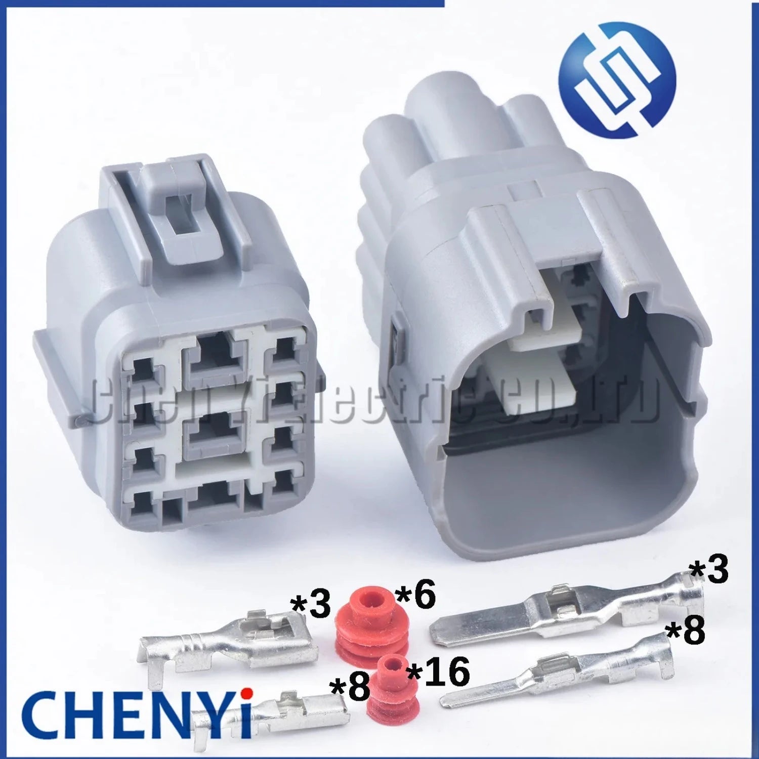 11 Pin Auto waterproof connector headlight Socket ABS functional sensor plug 90980-11239 90980-11240 6188-0221 6189-0375