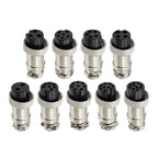 5Pcs GX16 Aviation Connector 2/3/4/5/6/7/8/9/10 Pin Male Plug Female Socket 16mm Wire Panel Mount Nut Type Circular Adapter