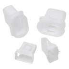 2 Pcs Rear Seat Cushion Seat Fixing Grommet Clip White Nylon For Toyota 72693 12080 Rear Seat Retention Cards