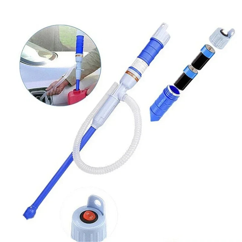 Liquid Transfer Pump Flexible Leak-proof Battery Operated Reusable Button Operation ABS Automatic Oil Fuel Pump Car Maintenance