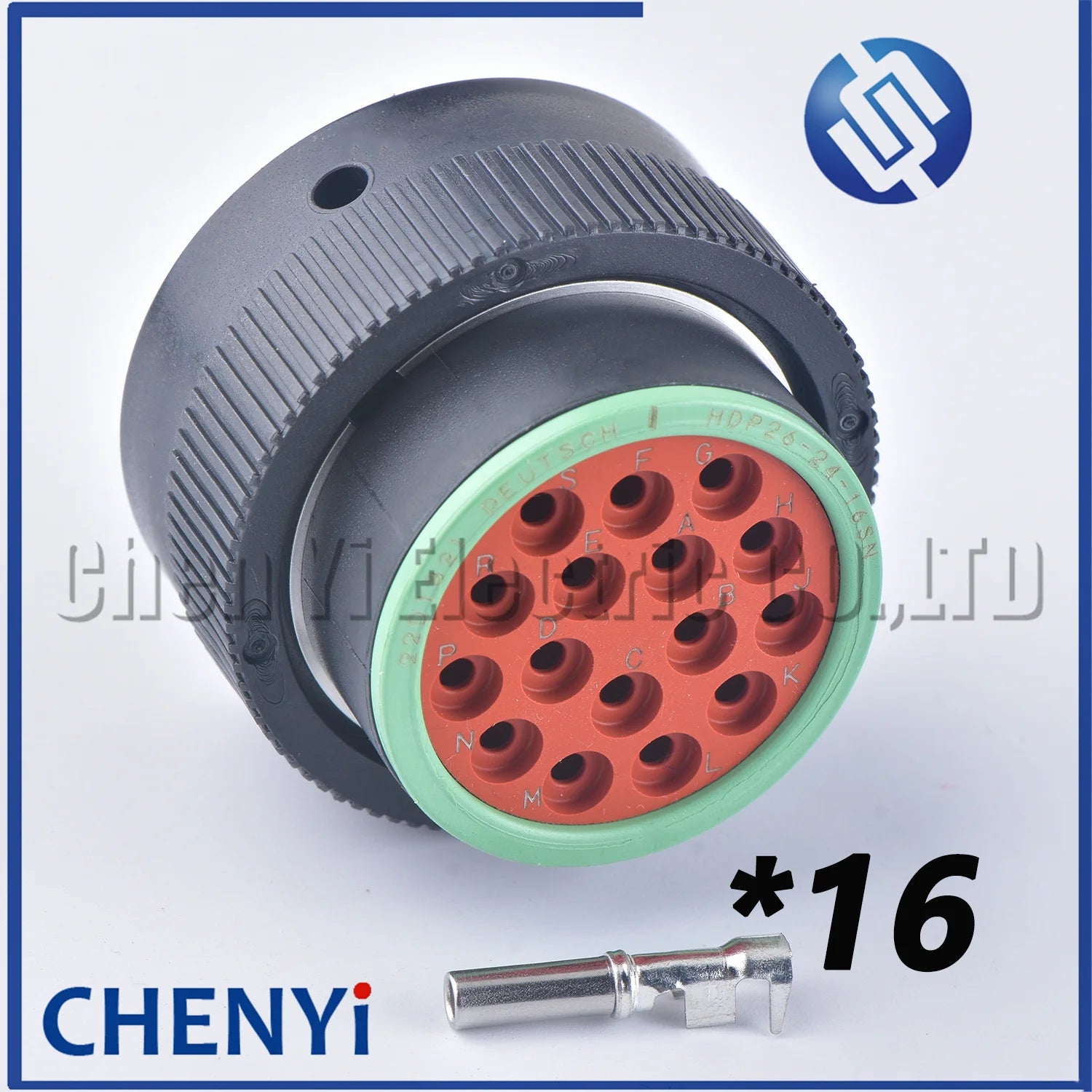 16 Pin Automotive waterproof connector HDP20 CBL series socket HDP26-24-16SN HDP24-24-16PN HDP26-24-16SE HDP24-24-16PE For Jcb