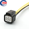 6 Pin 2.2 Series Automobile Headlamp Motor Adjusts Daily Running Light Wire Cable Socket AC Assembly PK505-06027