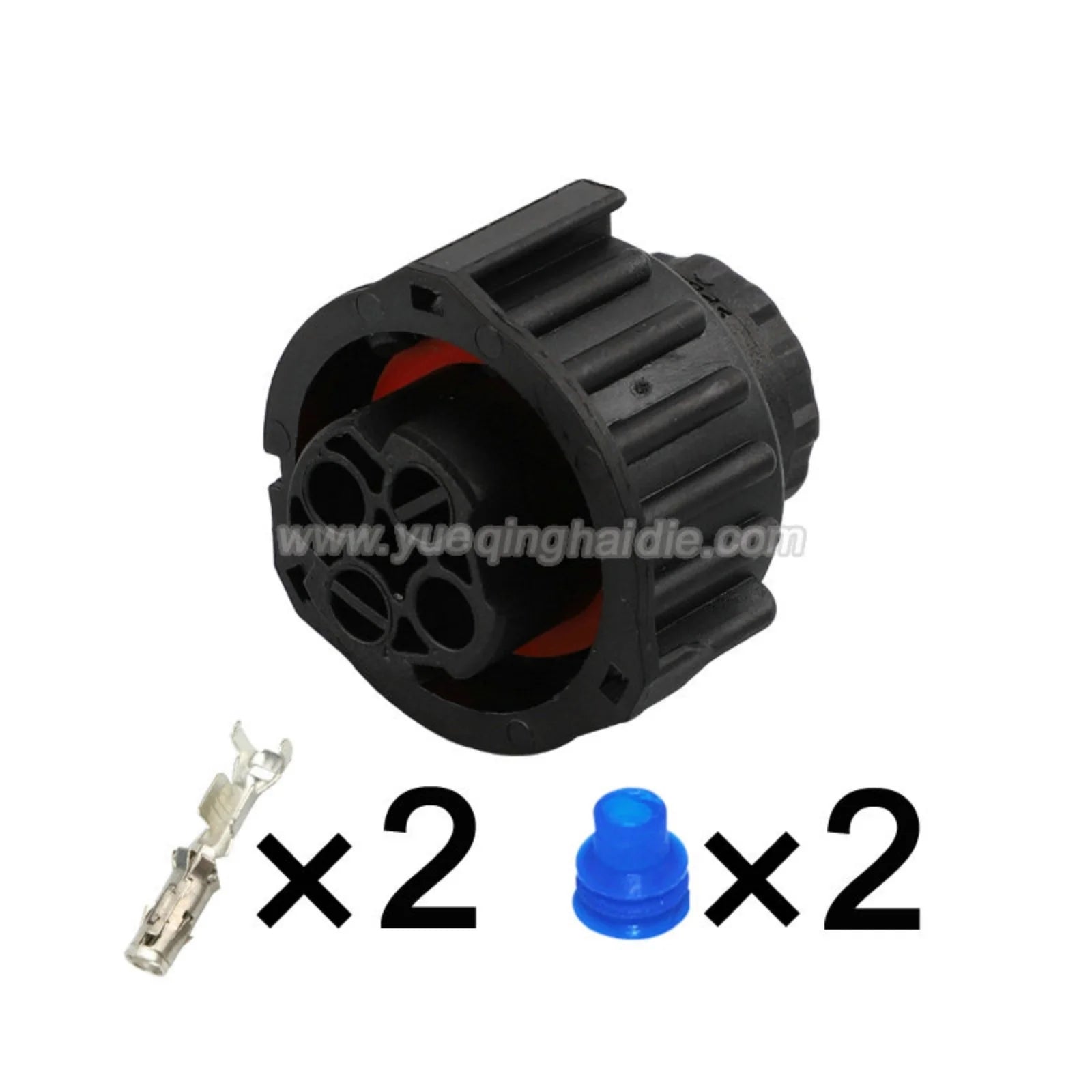 AMP 2 PIN Automotive Female Male Waterproof 2.5mm Connector Wire Electrical Round Plug 1-967402-3 1-967325-3
