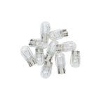 10 Pcs 5/21W Clear Glass Turn Signal Stop Brake Tail Light Bulbs LED Turn Singal Light Reverse Brake Backup Lamp Tail Light
