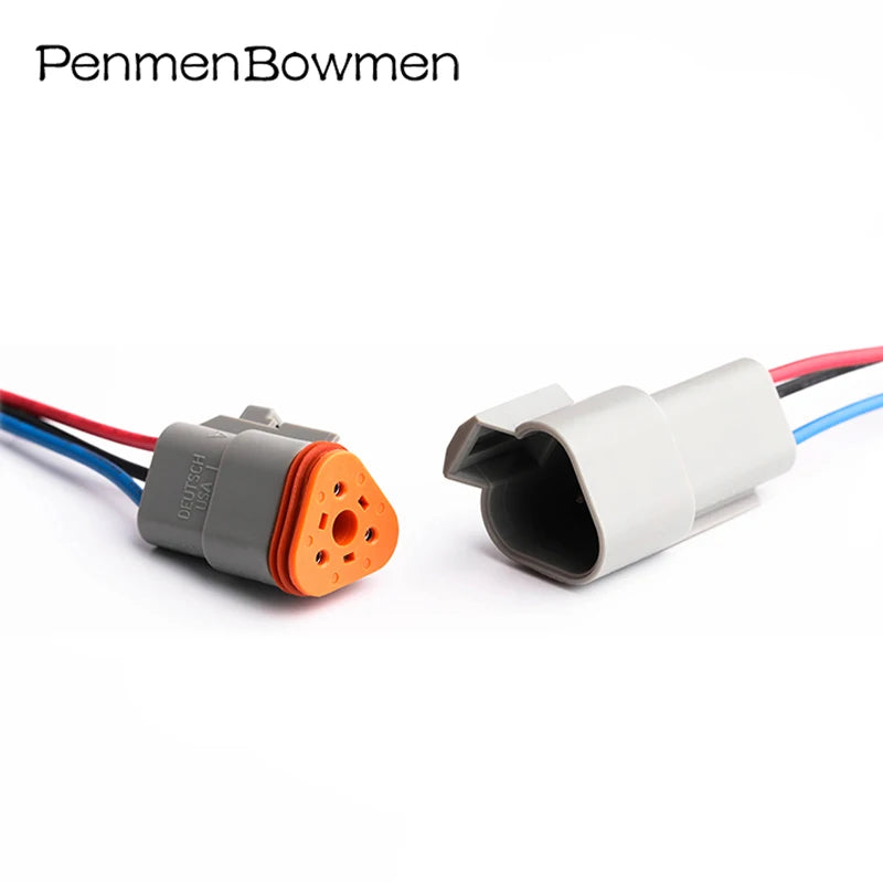 1 Set 2 3 4 6 8 12 Pin Car Deutsch DT Electrical Cable Connectors Male Female Wire Harness Plug DT06-2S DT04-2P