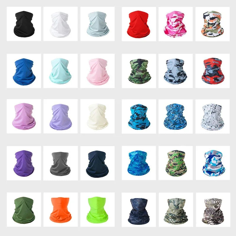 Sports Headscarves Unisex Seamless Magic Bandana For Fishing Running Cycling Windproof Neck Gaiter Face Mask With Sun Protection
