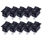20/5Pcs Push Button Switch 21x15mm SPST 2Pin 6A 250V KCD11 Snap-in on/Off Rocker Switch 21MM*15MM Black Red and White