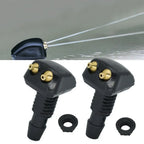 2PCS Universal Front Windshield Washer Wiper Nozzle Sprayer Sprinkler Water Spout Outlet For Toyota Mazda Hyundai Car Accessorie