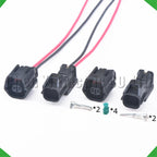 2 pin automobile waterproof reversing radar probe sensor connector wire harness plug 72...
