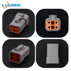 DTP04-4P/DTP06-4S Deutsch high current connector Engine engineering vehicle LED spot light power 4p plug with terminal