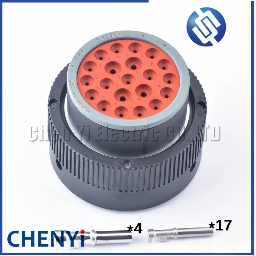 21 Pins connector Cavities HDP26-24-21SE HDP24-24-21PE automotive waterproof plug With Pins For Deutsch HDP series