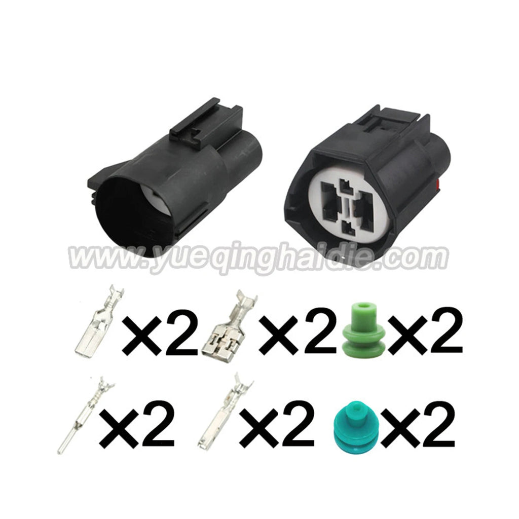 4 Pin Connector Waterproof 1.5mm 9.5mm Male Female Connector Automotive Koelventilator Stekker 7282-8598-30 7283-8598-30