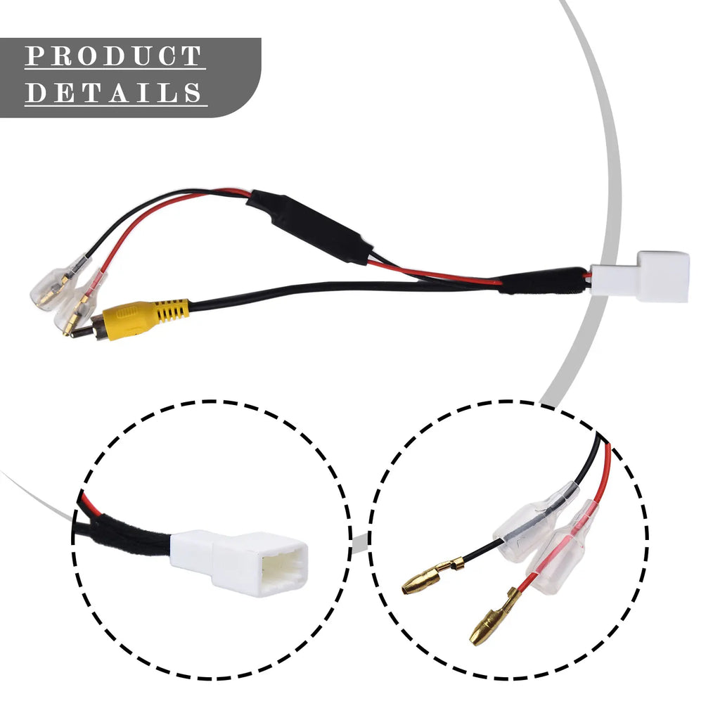 1 Pcs 4 Pin Car Reverse Camera Retention Wiring Harness Cable Adapter Connector Fit For Toyota Car Accessories
