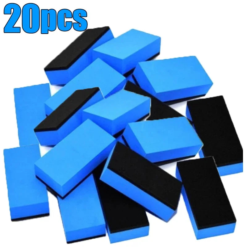 Car Ceramic Coating Sponge Applicator 30/1PCS Glass Nano Wax Coat Sponges Blue Square Sponge and Cloth Cleaning Accessories New