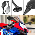 360° Rotating Wide Angle Bicycle Mirror Impact Resistant with Extra Large View Surface Seamless Handlebar Mount Bike amagi