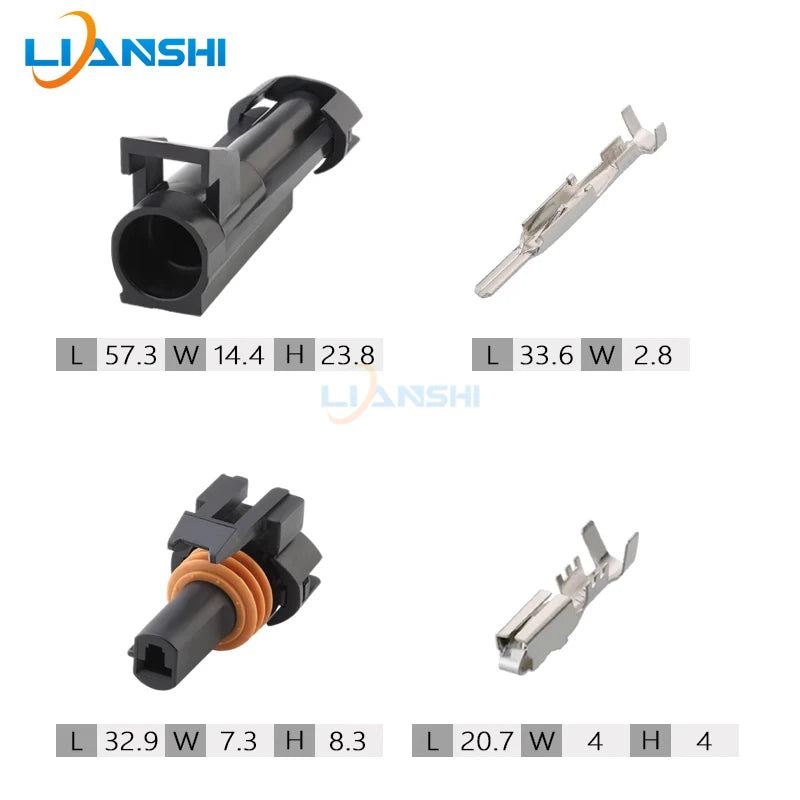 5set 12065172 12065171 for automotive oil pressure induction blower fan waterproof connector plug DJ7018A-2.8-11/21