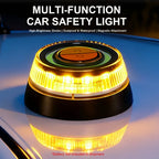 V16 Car Emergency Beacon Light with 2 Light Modes Battery Magnetic Strobe Warning Light Signal Lamp Auto Accessories Amagi