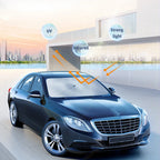 Car Windshield Sun Shade, Foldable Umbrella Sunshade/Cover for Most Cars Reflective Sunshade for Car Front Windshield