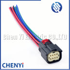 8 Pin 33472-0801 Auto Electrical Headlight Light Socket Car Engine Cable Plug For Ford BUICK Chevrolet With wiring harness