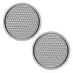 2pcs Cute Bling Car Cup Holder Coaster Mat with Rhinestone for Women Girl Universal Anti Slip Automotive Interior Amagi
