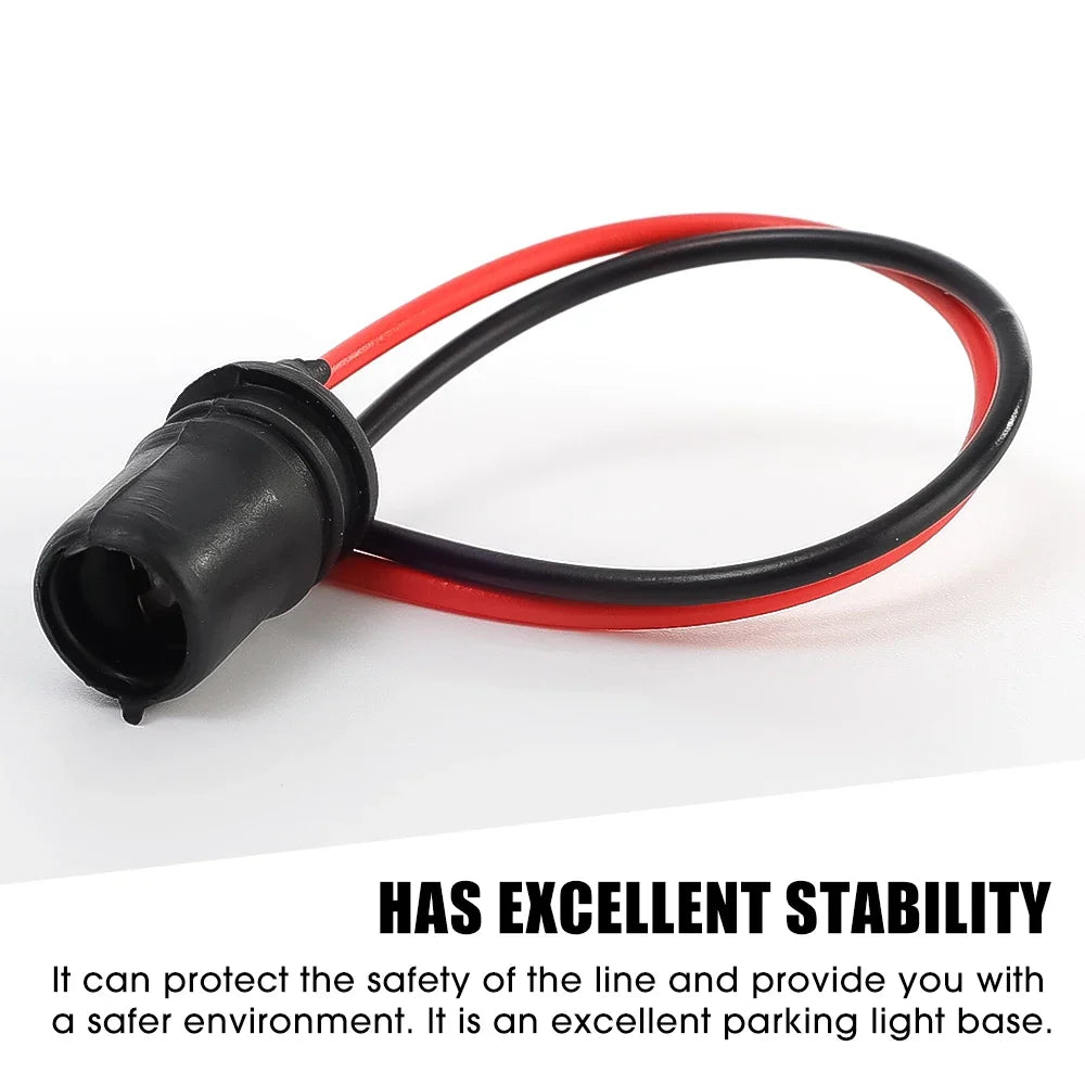 T10 W5W Lamp Holder Light Bulb Socket Car Motorcycle Rubber Connector Holder Extension LED Lamp Bulb Base Holder Wire Adapter