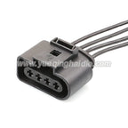 4 Pin Connector Waterproof 3.5mm Male Female Connector Ignition Coil Plug Wire Harness for VW AUDI 8K0973724 8K0973724 1J0973824