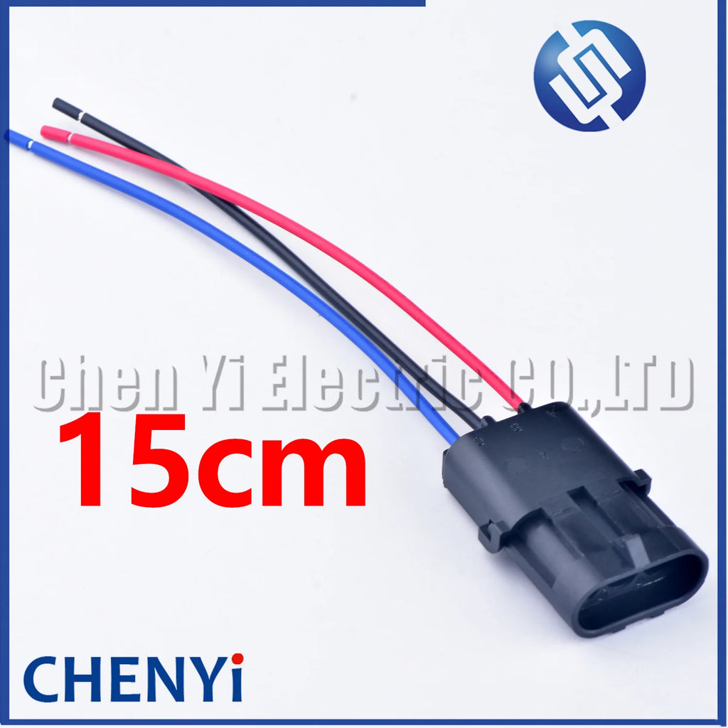 3 Pin 2.5mm Series Automotive Waterproof Connector female or male MAP TPS coil Wire harness Plug Socket 12010717 12015793