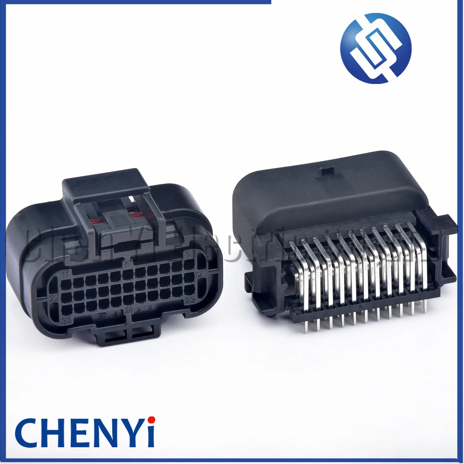 33 Pin car Motorcycle motorbike waterproof connector PCB Socket control system ecu plug 1554458-2 1554461-1 1554461-2 For Yamaha