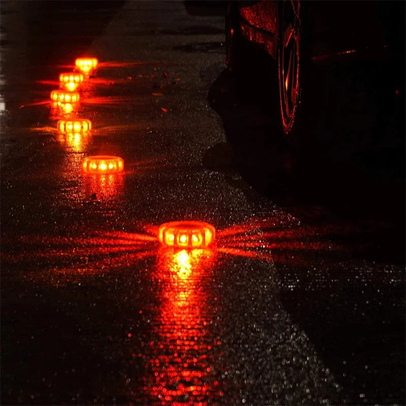 1Pc Magnetic LED Strobe Warning Light Car Emergency Road Rescue Safety Flashing Lights Roadside Auto Signal Lamp Accessory