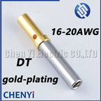 10 Pcs Pin Socket 0460-202-1631 0462-201-1631 Gold Plated Stainless Steel 16-20AWG For Deutsch DT Series Crimp Solid Terminal