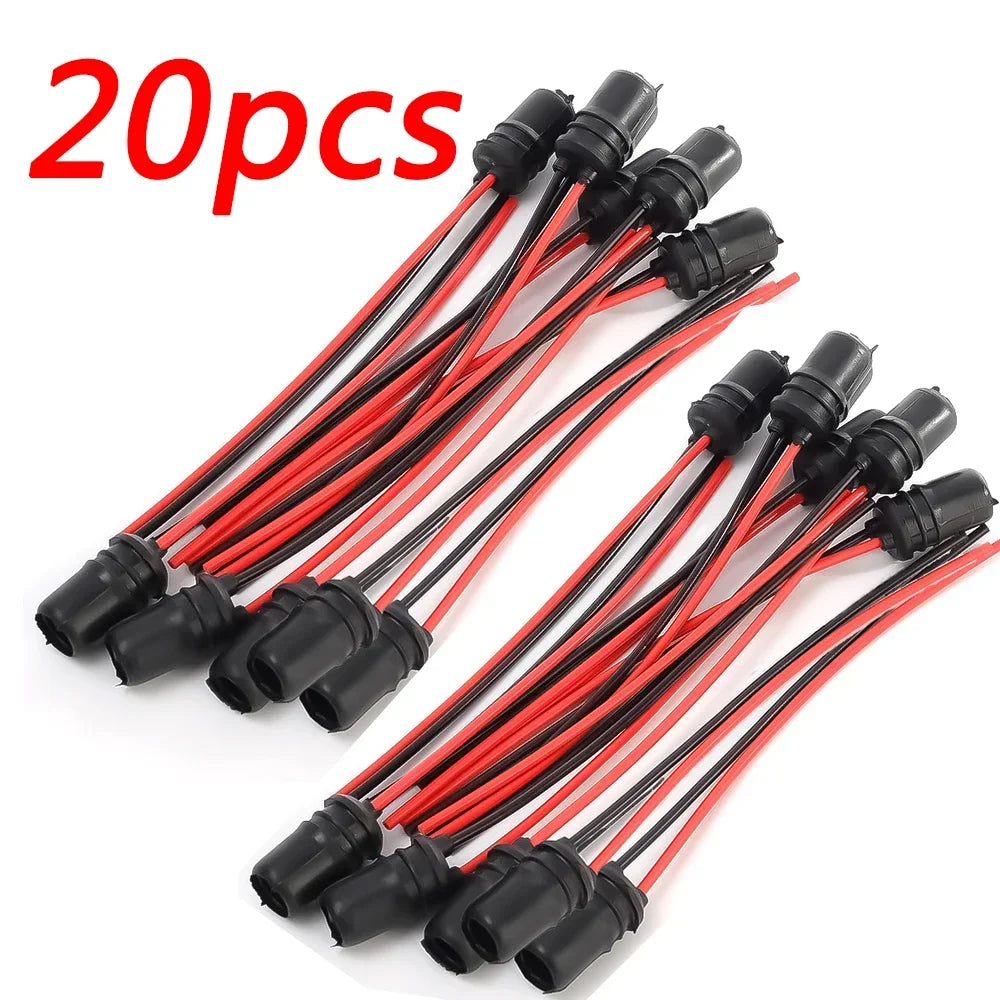T10 Car LED Lamp Holder W5W 147 LED Lamp Socket Connector Soft Adhesive T10 LED Cable T10 Holder