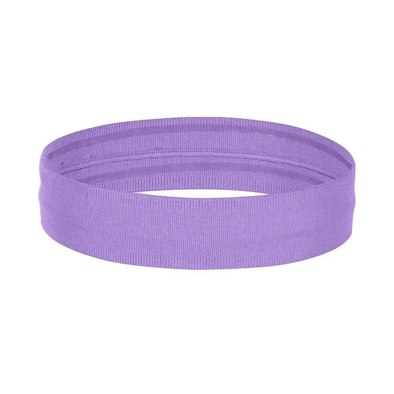 Mens Sports Headband Sweatband Anti-slip Stretch Elastic Outdoor Sport Sweat Headband Women Gym Running Tennis Headwrap Amagi