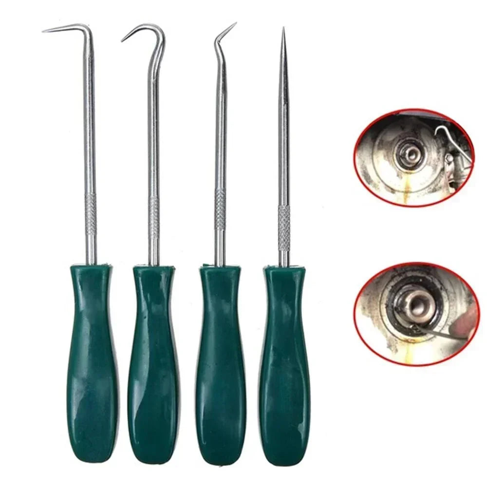 Car Oil Seal Hook Puller Remover Screwdriver Pick Hooks Tools Set 4Pcs for Sealing Car Repair Motorcycle