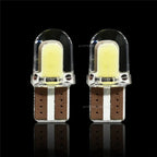 5/40PCS Light Bulbs LED W5W T10 COB 4SMD Led Parking Bulb Auto Wedge Clearance Lamp Canbus Silica Bright White License Amagi