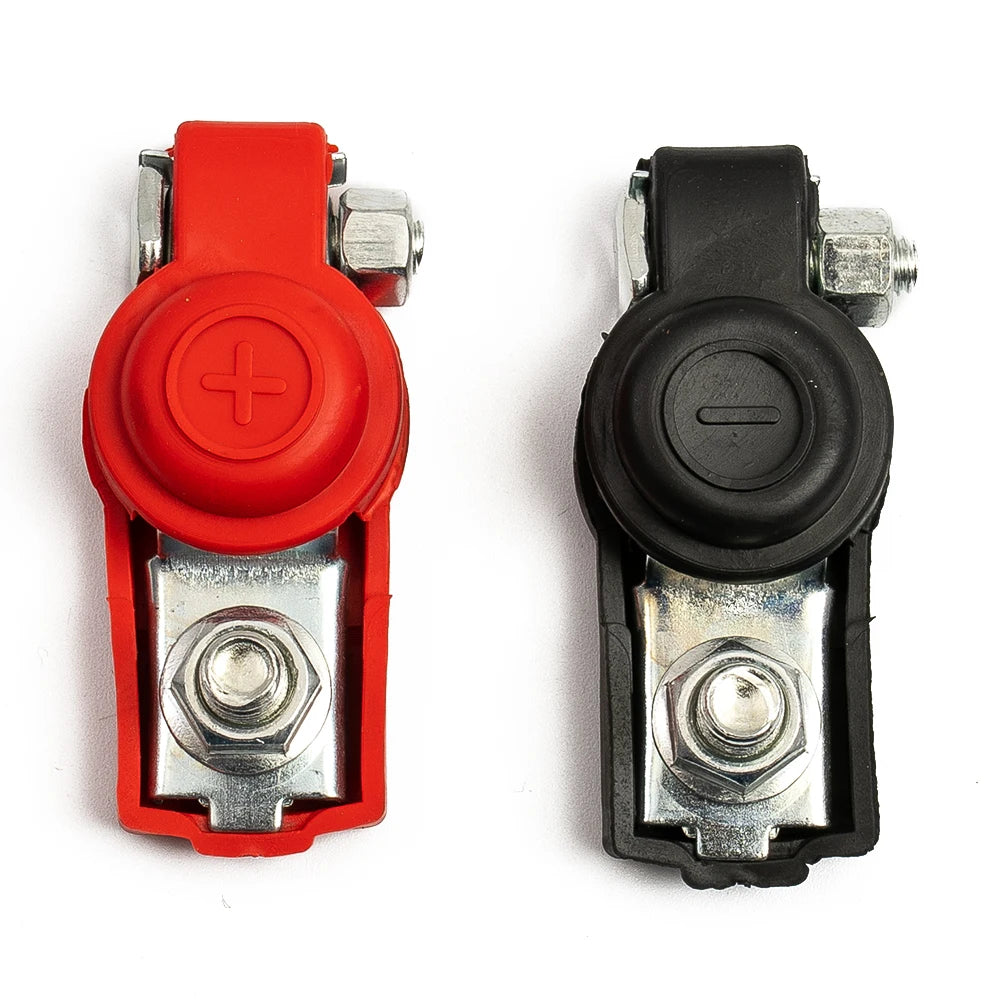 2X Auto Battery Terminal Cable Clamp Negative Positive Top-Post For Toyota Car Cable Connector Battery Main Cable Top Post Clamp
