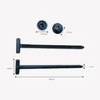 Nylon Universal Cable Tie Buckle-Heavy Duty Zip Ties Holder with Pin & Button Design Self-Locking Nylon Zip Ties Holder Amagi