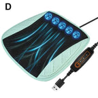 Cooling Car Seat Cushion with Adjustable Fan Breathable 3D Honeycomb Design All-Season Ventilated Auto Seat with Leather Surface