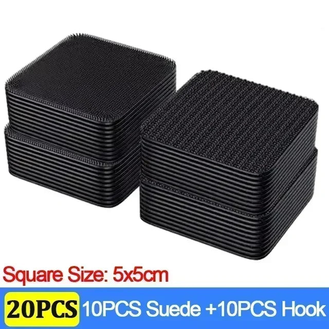 100/2pcs Carpet Fixing Stickers Double High Adhesive Car Fixed Patches Non-slip Mat Home Floor Foot Mats Non-slip Grip Tapes Ama