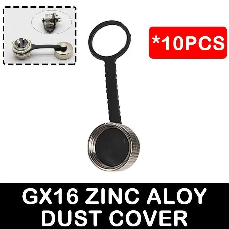 5Pcs GX16 Aviation Connector 2/3/4/5/6/7/8/9/10 Pin Male Plug Female Socket 16mm Wire Panel Mount Nut Type Circular Adapter