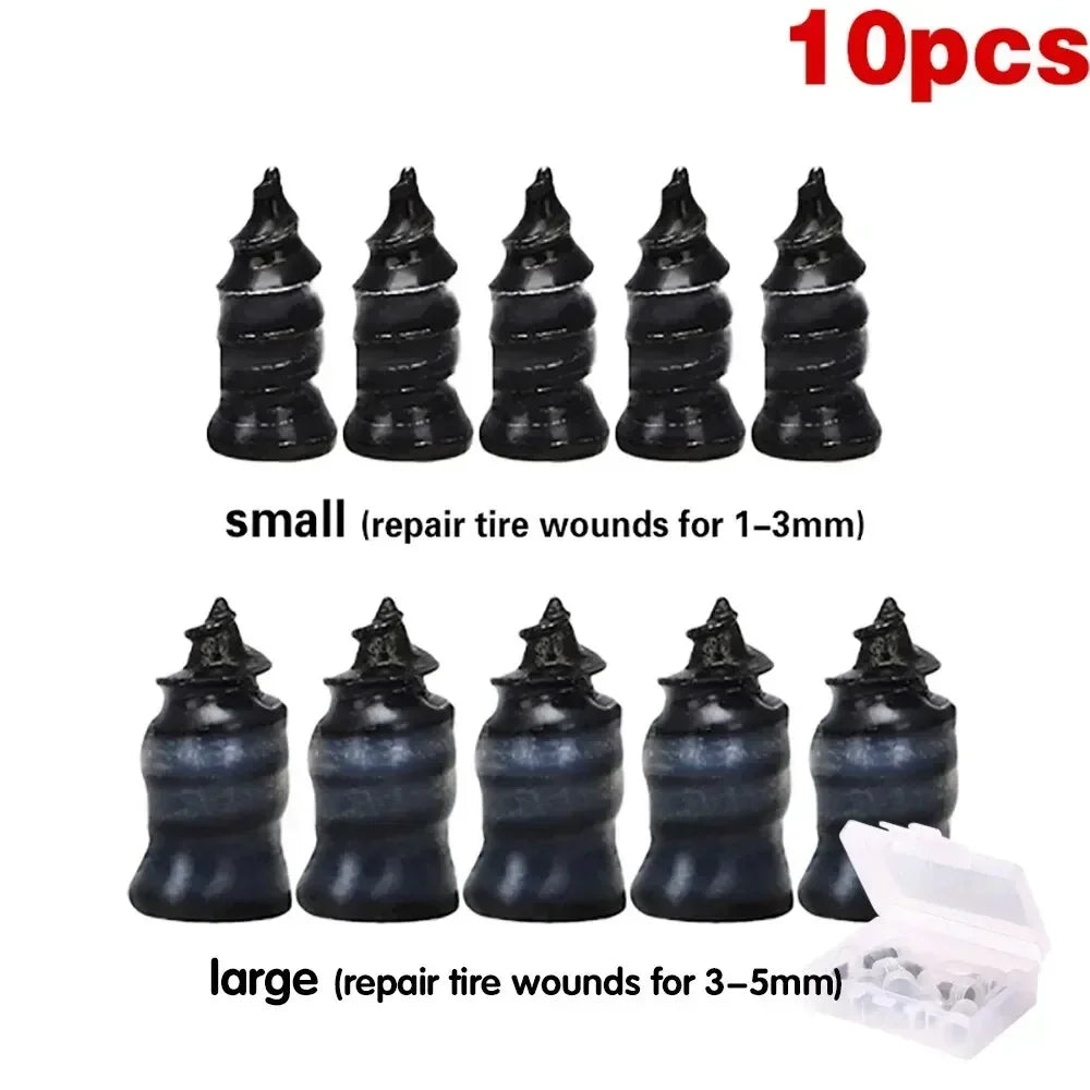 10/20Pcs Car Motorcycle Vacuum Tire Repair Nails Puncture Repairing for Truck Scooter Bike Tyre Rubber Strip Metal Nails Amagi
