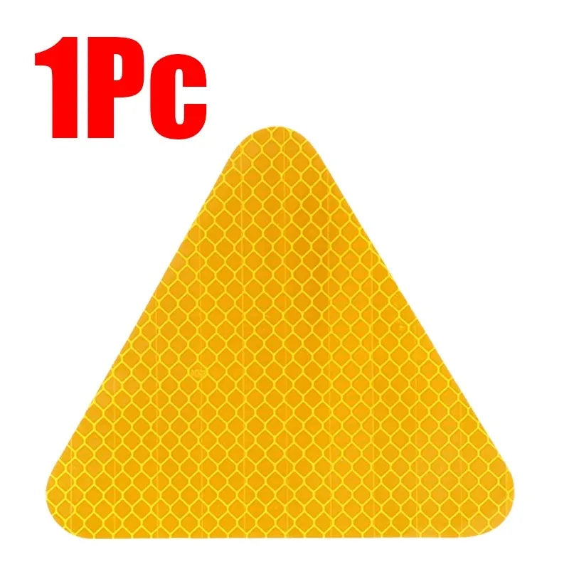 1-4Pcs Safety Reflective Sign Board Reflective Sticker Warning Triangle Warning Reflector Truck Stop Warn Sign Plate Rear Light