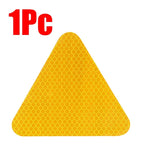1-4Pcs Safety Reflective Sign Board Reflective Sticker Warning Triangle Warning Reflector Truck Stop Warn Sign Plate Rear Light