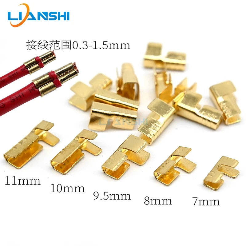Spring pin/crimping head wire core/copper buckle/U-shaped buckle/crimping pin/fixed head/pure copper cold-pressed terminal