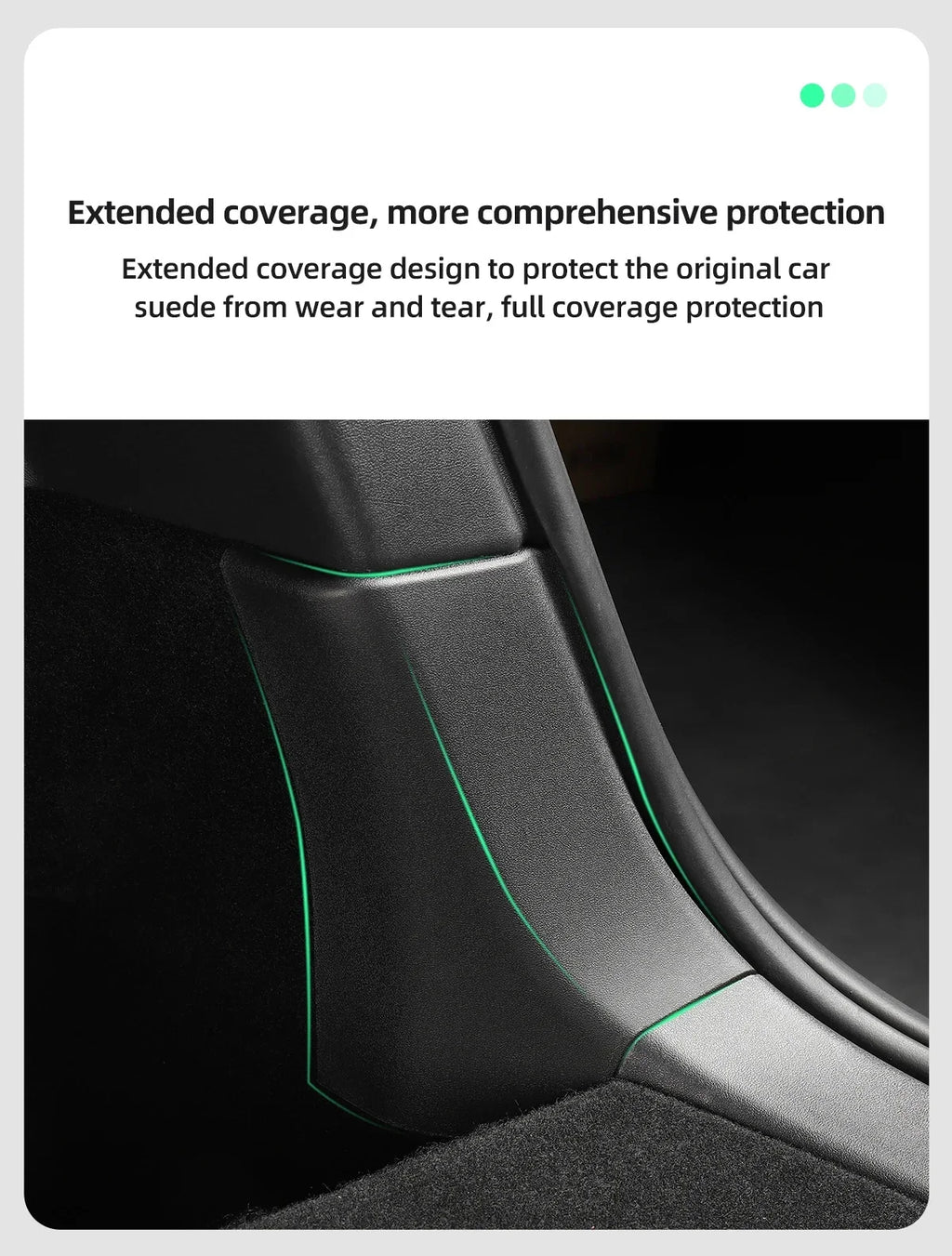 For Tesla Model Y Trunk Sill Protector Premium TPE Rubber Boot Bumper Guards with ABS Sides Bar Fender Cover for Enhanced amagi