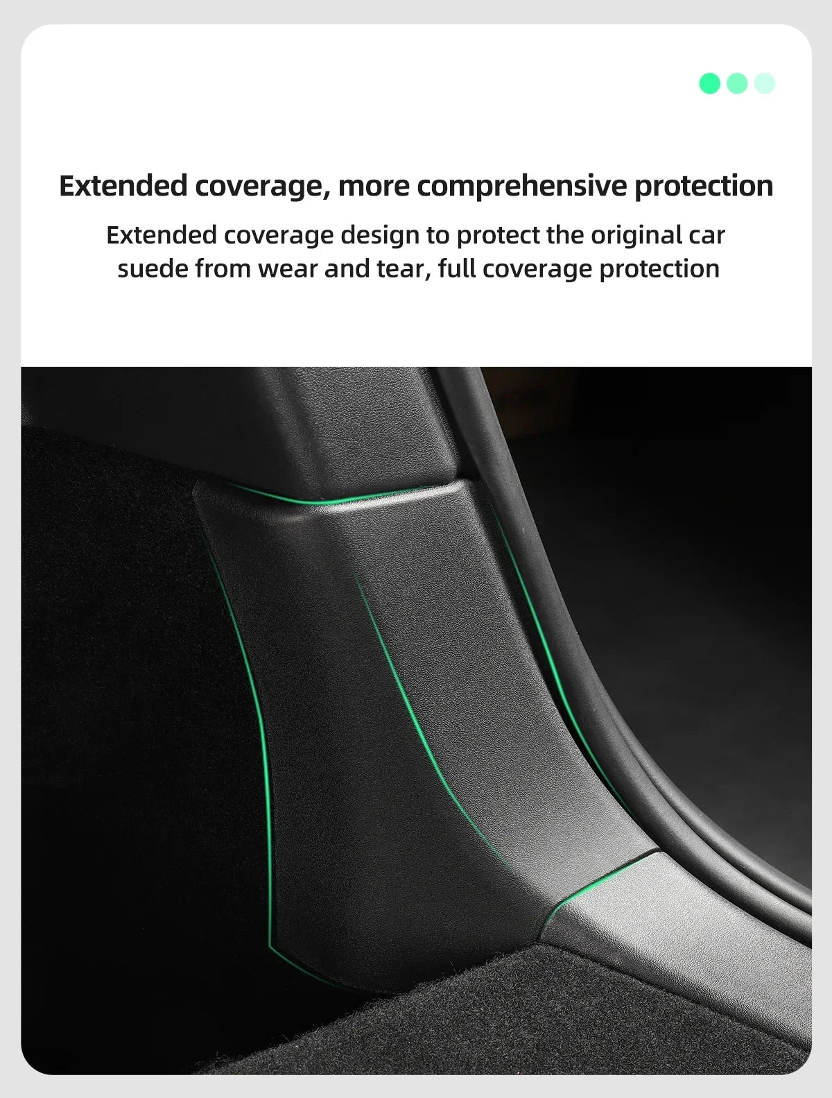 For Tesla Model Y Trunk Sill Protector Premium TPE Rubber Boot Bumper Guards with ABS Sides Bar Fender Cover for Enhanced amagi