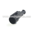 1 PIN Waterproof 1.8mm Male Rectangular Connector- Housings Receptacle Black Wiring Harness 282103-1